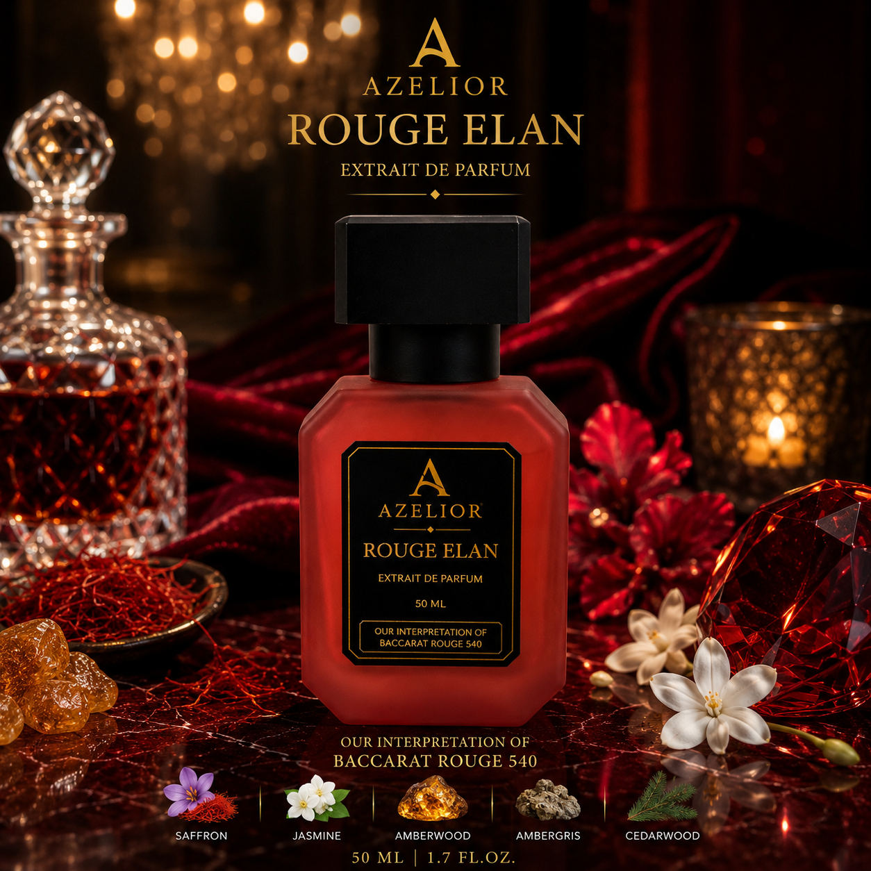 AZELIOR Rouge Elan Extrait de Parfum 50ml